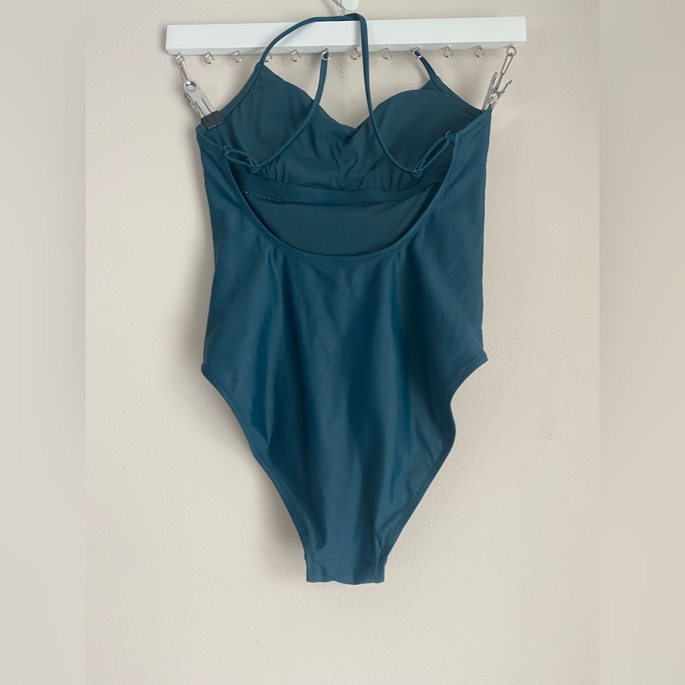 Girlfriend Collective swimsuit one piece dark blue teal small - Picture 5 of 12